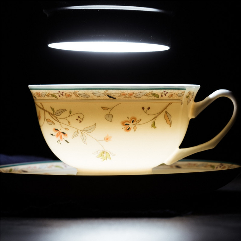 Angliškas keramikinis kavos puodelis ir lėkštės rinkinys europietiško stiliaus popietės arbatos rinkinys Creative Keraminis paprastas buitinis raudonos arbatos puodelis