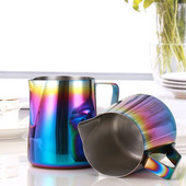Rozsdamentes acél tejhabosító kancsó eszpresszó kávékancsó Barista Craft kávé tejhabos kancsó 350/600 ml