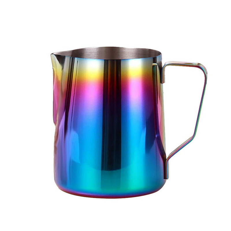 Rozsdamentes acél tejhabosító kancsó eszpresszó kávékancsó Barista Craft kávé tejhabos kancsó 350/600 ml