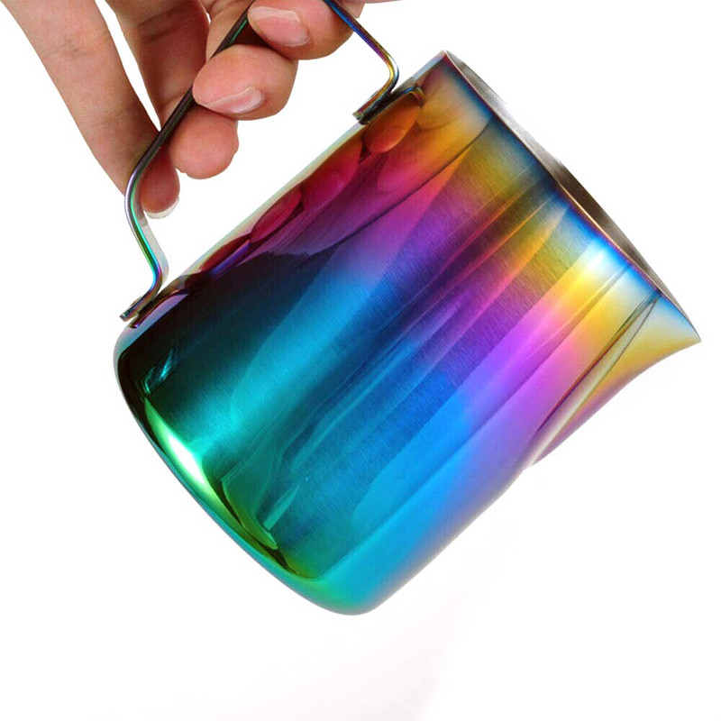 Rozsdamentes acél tejhabosító kancsó eszpresszó kávékancsó Barista Craft kávé tejhabos kancsó 350/600 ml