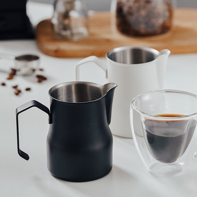 350 ml-es rozsdamentes acél tejhabos kancsó eszpresszó kávé tejeskávé cappuccino habos kancsó csésze krémhabosító kancsó