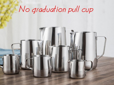 Minőségi rozsdamentes acél kávéscsésze Pull Flower Szerszámok Moka Pot Milk Shake Hab Fancy Cup Kávékészülék Tejkancsó Kávézó Konyha