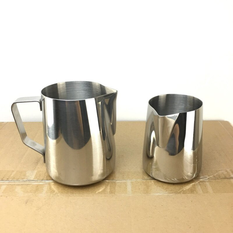 Minőségi rozsdamentes acél kávéscsésze Pull Flower Szerszámok Moka Pot Milk Shake Hab Fancy Cup Kávékészülék Tejkancsó Kávézó Konyha