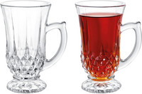 Голяма стъклена чаша за чай Комплект чаши за чай Чинийка Чиния Дизайн за сервиране Идеи за подаръци Турско кафе Декорация на дома Кухненски аксесоари Напитка