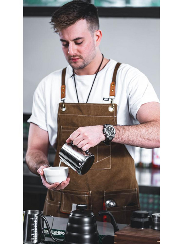Rozsdamentes acél tejhabos kancsó Eszpresszó gőz kávé Barista Craft Latte Cappuccino tejszínhabos kancsó