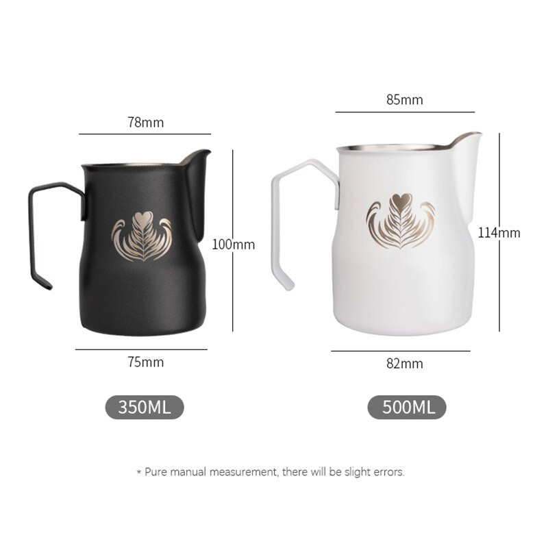 350 ml és 500 ml rozsdamentes acél Espumador Leche tejhabosító kancsók eszpresszó cappuccino csésze kávészolgáltatások Barista exkluzív eszközök