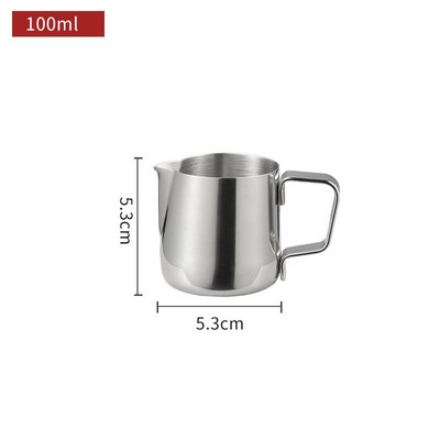 Rozsdamentes acél kávé tejhabos kancsó gőzölgő éles kifolyó tej kávékancsó cappuccino latte art espresso barista gőzpohár