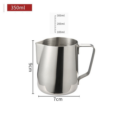 Rozsdamentes acél kávé tejhabos kancsó gőzölgő éles kifolyó tej kávékancsó cappuccino latte art espresso barista gőzpohár