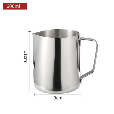 Rozsdamentes acél kávé tejhabos kancsó gőzölgő éles kifolyó tej kávékancsó cappuccino latte art espresso barista gőzpohár