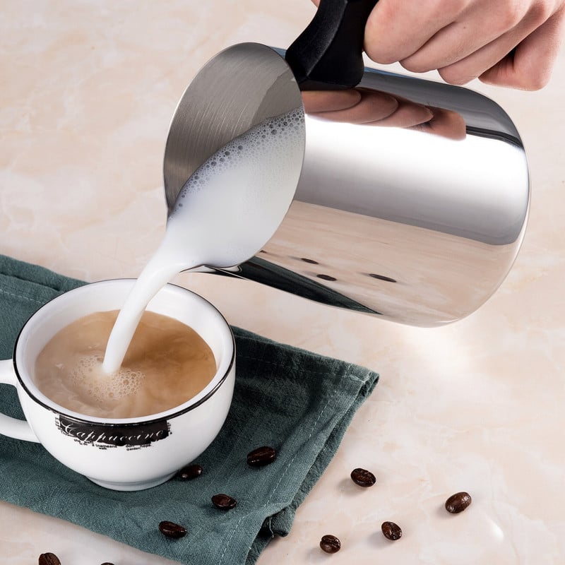 32oz/900 ml rozsdamentes acél tejhabos kancsó eszpresszó kávé Barista Craft latte cappuccino tejszínhabosító csésze kancsó