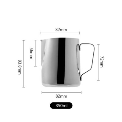 Rozsdamentes acél habosító kancsó Kézműves eszpresszó kávé Barista tejeskávé cappuccino tejszínes csésze habosító kancsó