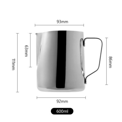 Rozsdamentes acél habosító kancsó Kézműves eszpresszó kávé Barista tejeskávé cappuccino tejszínes csésze habosító kancsó