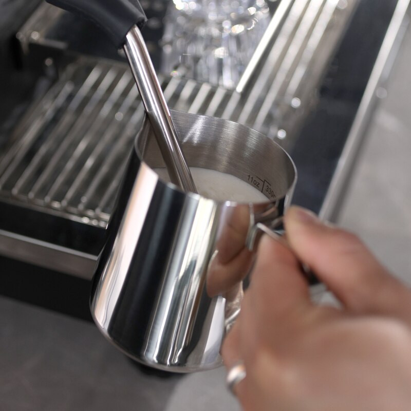 Rozsdamentes acél habosító kancsó Kézműves eszpresszó kávé Barista tejeskávé cappuccino tejszínes csésze habosító kancsó