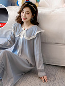 Модерна дамска нощница с панделка  -подходяща за кърмачки