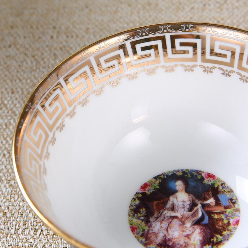 Európai stílusú kávés kerámia csészekészlet csészealj kanállal Csúcskategóriás porcelán kávéscsésze készlet #CW