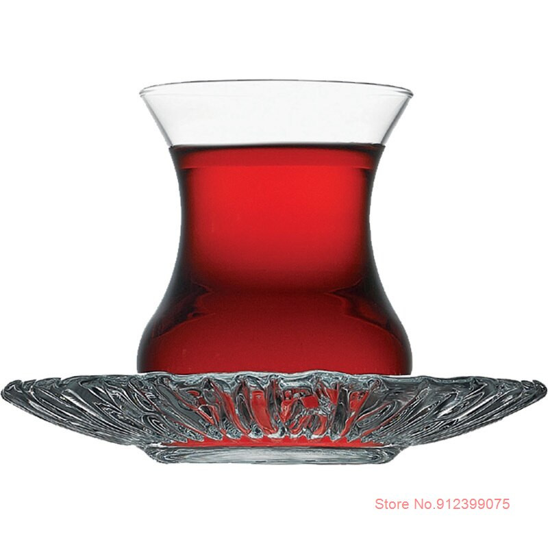 Nordic Light de lux Turcia Negru Ceai Set Tava Ceai Ieftin Cafe Bohea Sticla ceai ceai cafea espresso Set farfurii pahare en-gros