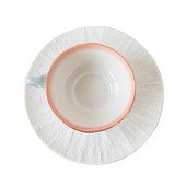 7 uncia színátmenetes kerámia kávéscsésze és csészealj készlet Porcelán teáscsésze készlet Kreatív ajándékok