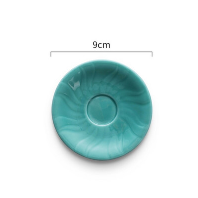 CHANSHOVA 25/60 ml stil chinezesc Forma petală Set mic de ceai și farfurii din ceramică Set cești de cafea Bol de ceai din porțelan din China H459