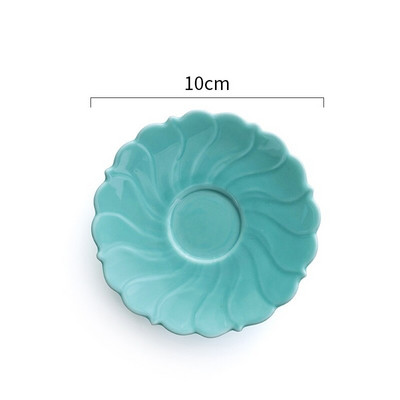 CHANSHOVA 25/60 ml stil chinezesc Forma petală Set mic de ceai și farfurii din ceramică Set cești de cafea Bol de ceai din porțelan din China H459