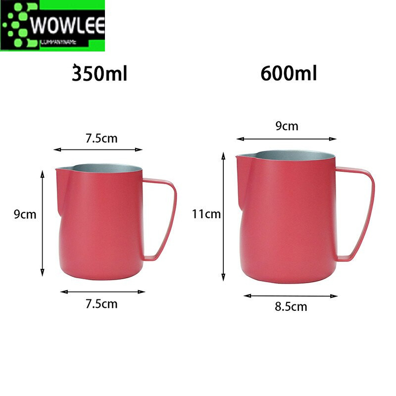 0,3–0,6 l pieno ąsotis nerūdijančio plieno putų ąsotis Ištraukite gėlių puodelį Kavos pieno putų plakiklis Latte Art pieno putų įrankis Kavos reikmenys