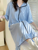 Нов модел дамска нощница с 3/4 ръкави -подходяща за кърмачки