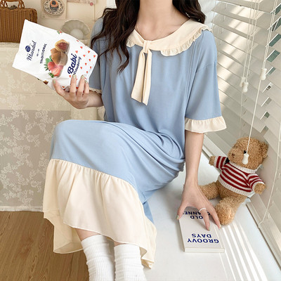 Нов модел дамска нощница с 3/4 ръкави -подходяща за кърмачки