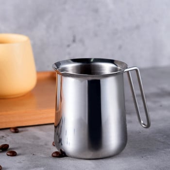 350ml από ανοξείδωτο χάλυβα Milk Frothing Pitcher Latte Art Cappuccino Wire Handle Milk Pitcher Espresso Coffee Cream Frother Cup