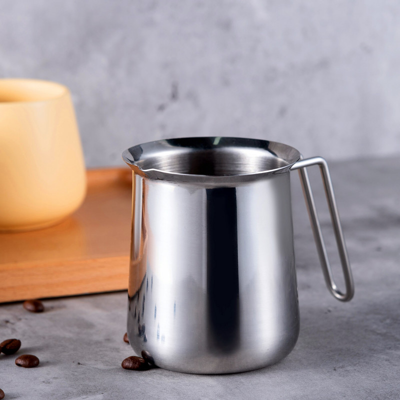 Rozsdamentes acél tejhabos kancsó Eszpresszó kávé Barista Craft Latte Art Cappuccino tejszínhabosító csésze kancsófőző