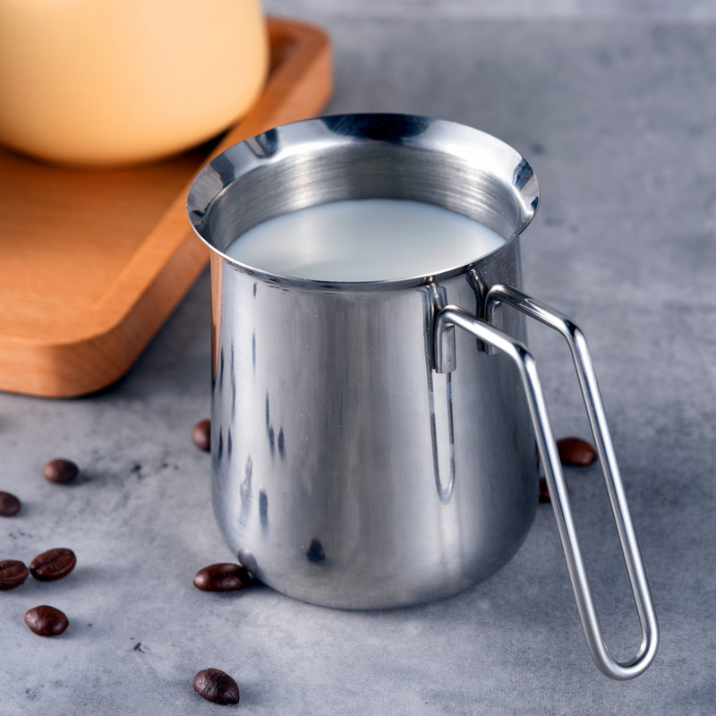 Rozsdamentes acél tejhabos kancsó Eszpresszó kávé Barista Craft Latte Art Cappuccino tejszínhabosító csésze kancsófőző