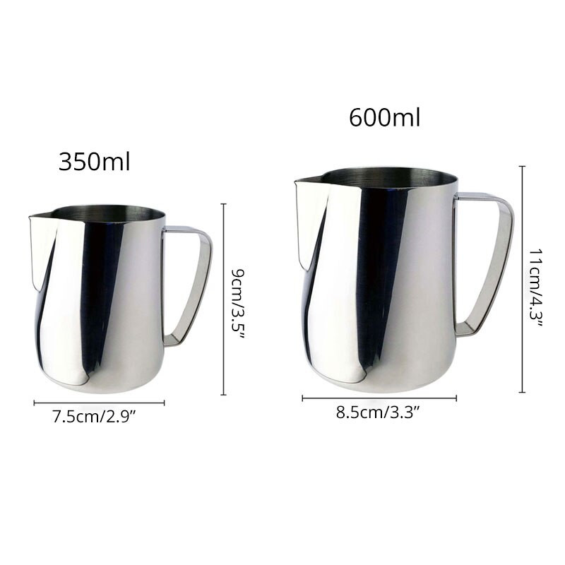 Rozsdamentes acél tejhabos kancsó Espresso kávé Barista Craft Latte Art Cappuccino tejszínhabos kancsó
