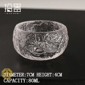 Stiklo meistro puodelis karščiui atsparaus stiklo kungfu arbatos rinkinys arbatos puodelis asmeninis mažas vieno puodelio arbatos ceremonija namuose