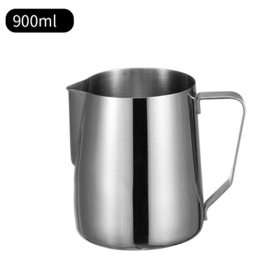 350/550/900 ml-es rozsdamentes acél tejhabosító kézműves tejeskávé-kancsó kávéfőzővel, kihúzható virágkannákkal mérőpohár bögre