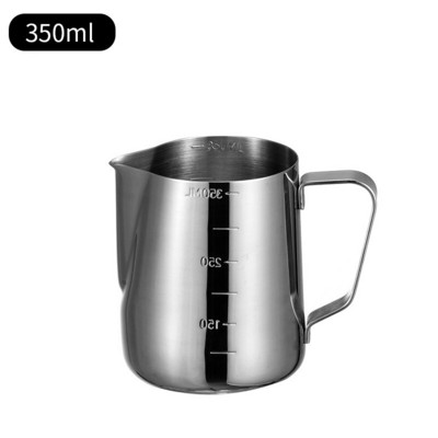 350/550/900 ml-es rozsdamentes acél tejhabosító kézműves tejeskávé-kancsó kávéfőzővel, kihúzható virágkannákkal mérőpohár bögre