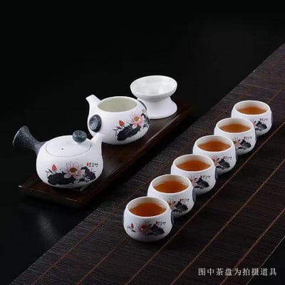 Нов jingdezhen изискан керамичен чайник чайници чаша за чай порцелан китайски кунг фу комплект за чай прибори за напитки