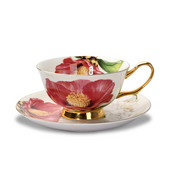 Keramičke šalice i tanjurići za kavu Kuhinjsko posuđe Posuđe za kavu Posuđe za kavu Mlijeko Čaj Voda Upotreba Cvijeće Gotovi Besplatna dostava