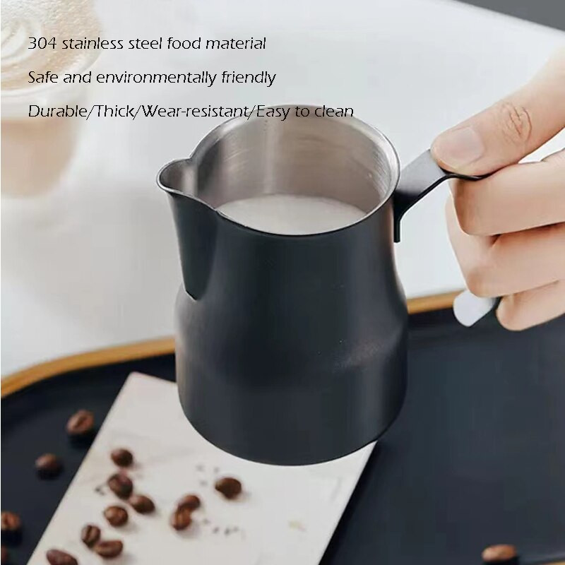 Kávétermékek Rozsdamentes acél kancsó csésze tejhab Barista kancsóhoz Konyhai mixer Latte Art kancsó Barista tejeskancsó otthoni iroda