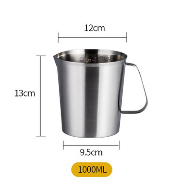 500ml 700ml 1000ml 1500ml 2000ml oțel inoxidabil cană cu lapte antiaderență cu flori de cafea cappuccino latte art