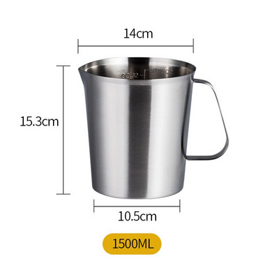 500ml 700ml 1000ml 1500ml 2000ml oțel inoxidabil cană cu lapte antiaderență cu flori de cafea cappuccino latte art