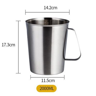 500ml 700ml 1000ml 1500ml 2000ml oțel inoxidabil cană cu lapte antiaderență cu flori de cafea cappuccino latte art