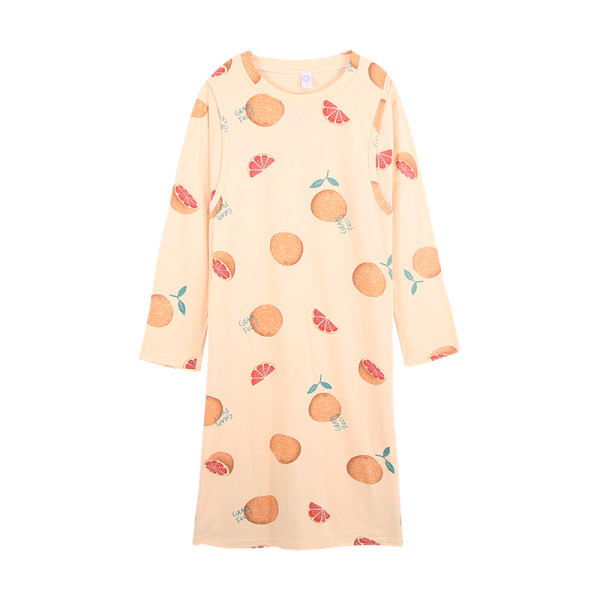 Нов модел дамска нощница с дълъг ръкав за кърмачки