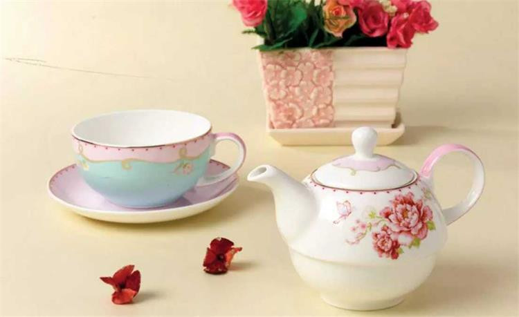 Didžiosios Britanijos kūrybinis arbatinukas kavos puodelio puodo rinkinys Keraminis virdulys gėlių arbatos rinkinys Vaiko motinos puodas vieno asmens puodelio puodo diržo filtro anga