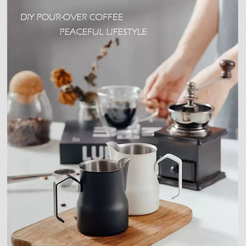 325ml/450ml Κανάτα Handcraft For Coffee Latte Art Tools Υψηλής ποιότητας βάζο από ανοξείδωτο χάλυβα Milk Frother Coffee Barista Tools Home