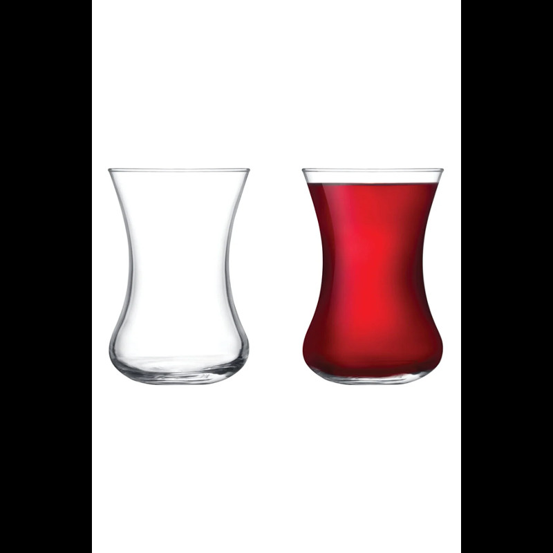 Turkiškos arbatos puodelių rinkinys iš 6 plonų juosmens aukštos kokybės stiklinių turkiškos arbatos stiklinių ir 6 stiklinių rinkinys šešiems asmenims