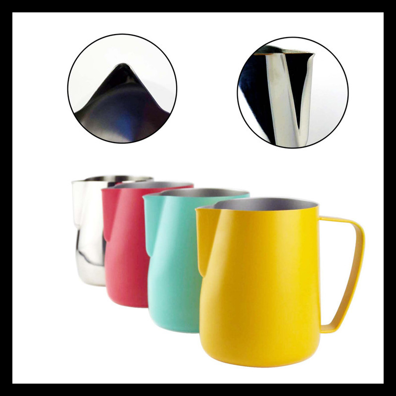 Nerūdijantis espreso kavos ąsotis, 350/600 ml espreso pieno putų ąsotis Kavos pieno putų ąsočio puodelis kavos ąsočio traukimas