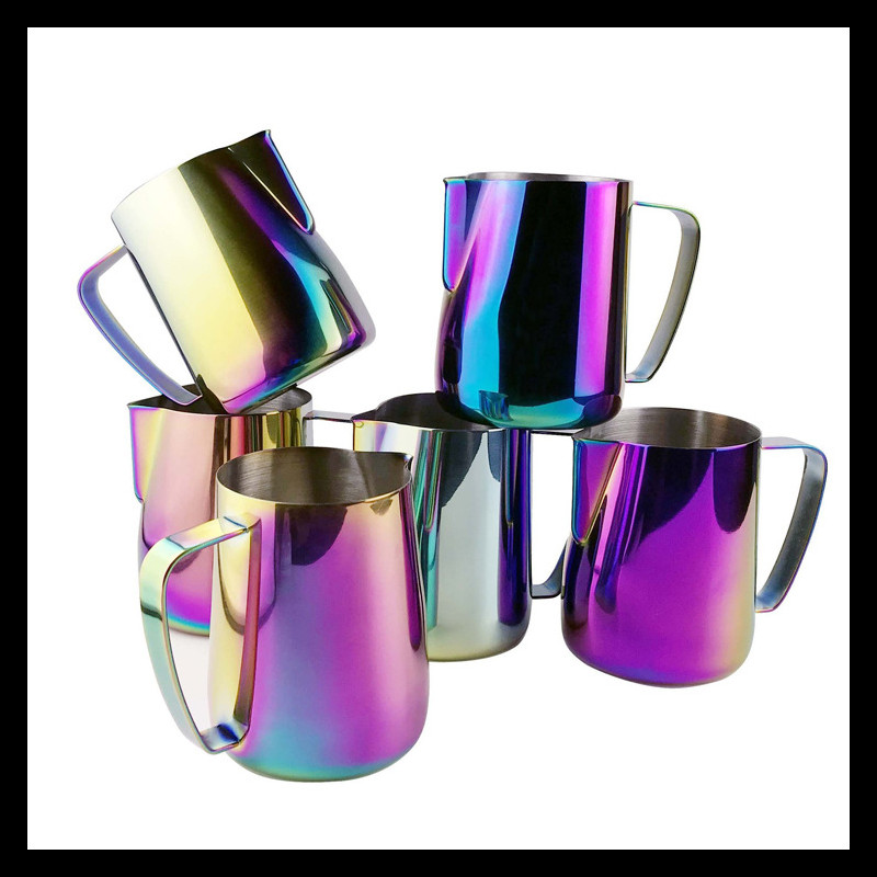 Nerūdijantis espreso kavos ąsotis, 350/600 ml espreso pieno putų ąsotis Kavos pieno putų ąsočio puodelis kavos ąsočio traukimas