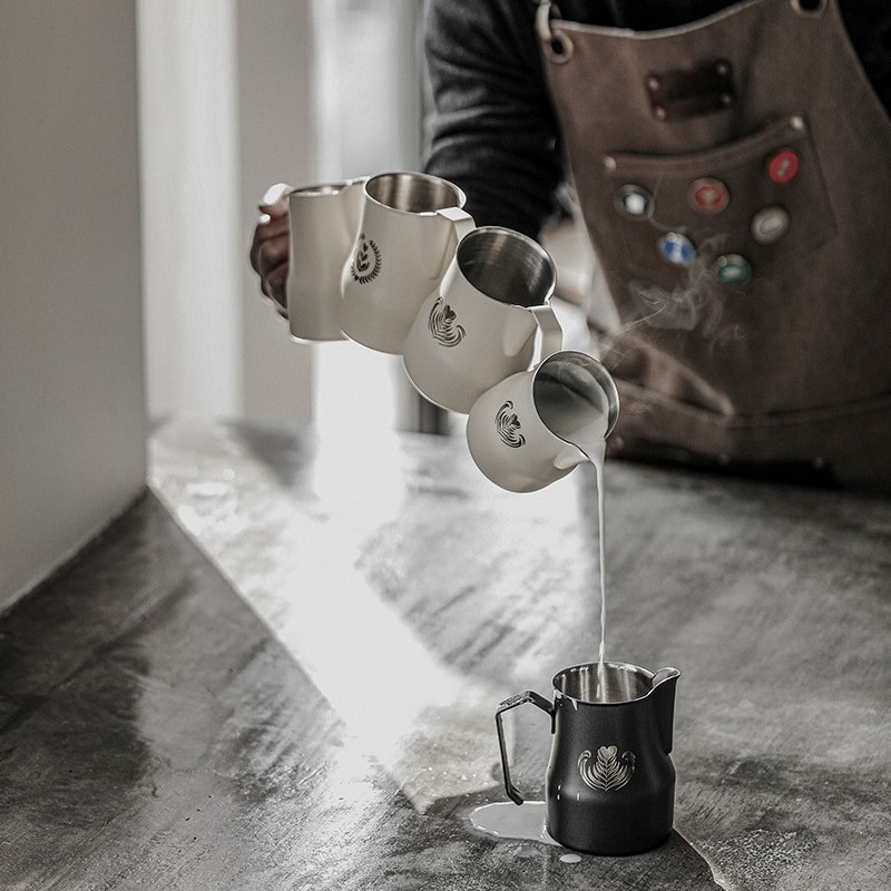 350/500ml/750ml ulcior de spumare a laptelui espresso cafea barista Craft latte cappuccino ceașcă cu cremă de lapte ulcior de spumare din oțel inoxidabil