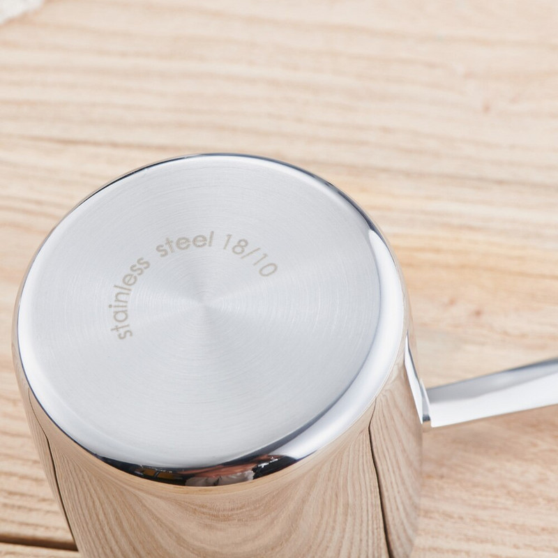(12oz/370ml)Καφετιέρα Βούτυρο Καφετιέρα Milk Warmer Μίνι τήγμα βουτύρου με στόμιο 18/10 τριπλό ανοξείδωτο ατσάλι