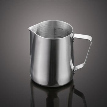 Ανοξείδωτο ατσάλι Latte Art Pitcher Milk Frothing Jug Espresso Coffee Cup Barista Cappuccino Tools 350 600ml με μέτρηση ζυγαριάς