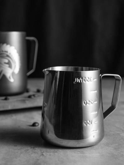 Rozsdamentes acél tejhabos kancsó, eszpresszó gőzölő kávé Barista kézműves latte csésze cappuccino tejkancsó tejhabosító kancsó