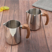 1 db-os habosító kancsó kávé tejeskávé tartály kancsó rozsdamentes acél húzható virágcsésze tejhabosítók és Latte Art konyhai eszközök